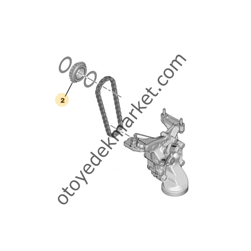 Peugeot 208  (2012-2019) 1.2 Turbo Benzinli Motor Yağ Pompa Dişlisi (Orijinal)