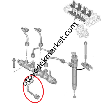 Peugeot 308 (2019-2021) 1.5 Dizel Yakıt Borusu (Orijinal)