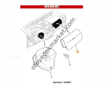 Citroen Nemo 1.4 Hdi Yolcu Tarafı Airbag (Orijinal)