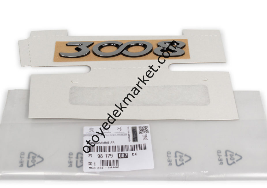 PEUGEOT 3008 (2016 -2019) ARKA 3008 YAZISI (ORİJİNAL)