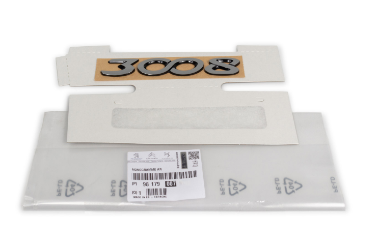 PEUGEOT 3008 (2016 -2019) ARKA 3008 YAZISI (ORİJİNAL)