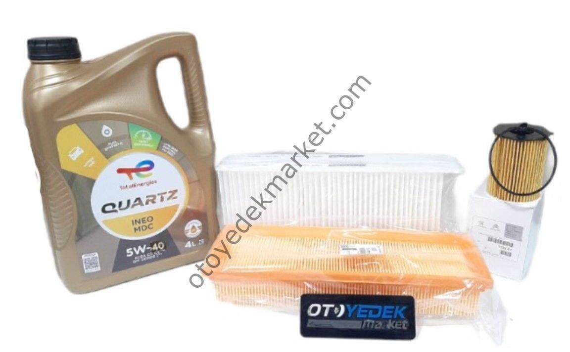 Peugeot 207 (2006-2011) 1.6 Hdı Filtre Seti Mazot Filtresiz +5w40 Yağ (Orijinal)