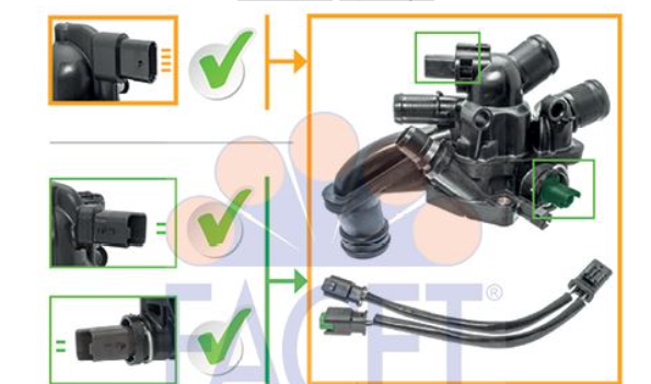 Peugeot 5008 (2009-2015) 1.6 16v Benzinli Komple Termostat (Facet)