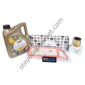 Peugeot 207 (2006-2011) 1.4 Hdi Filtre Seti (Mazot Filtresiz)+5w30 Yağ  (Orijinal)