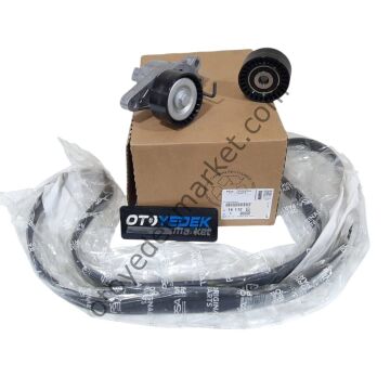 Peugeot 206 (2004-2012) 1.4 ve 1.6 Benzinli Motor Alternatör Kayış ve Rulman Kiti (Orijinal)