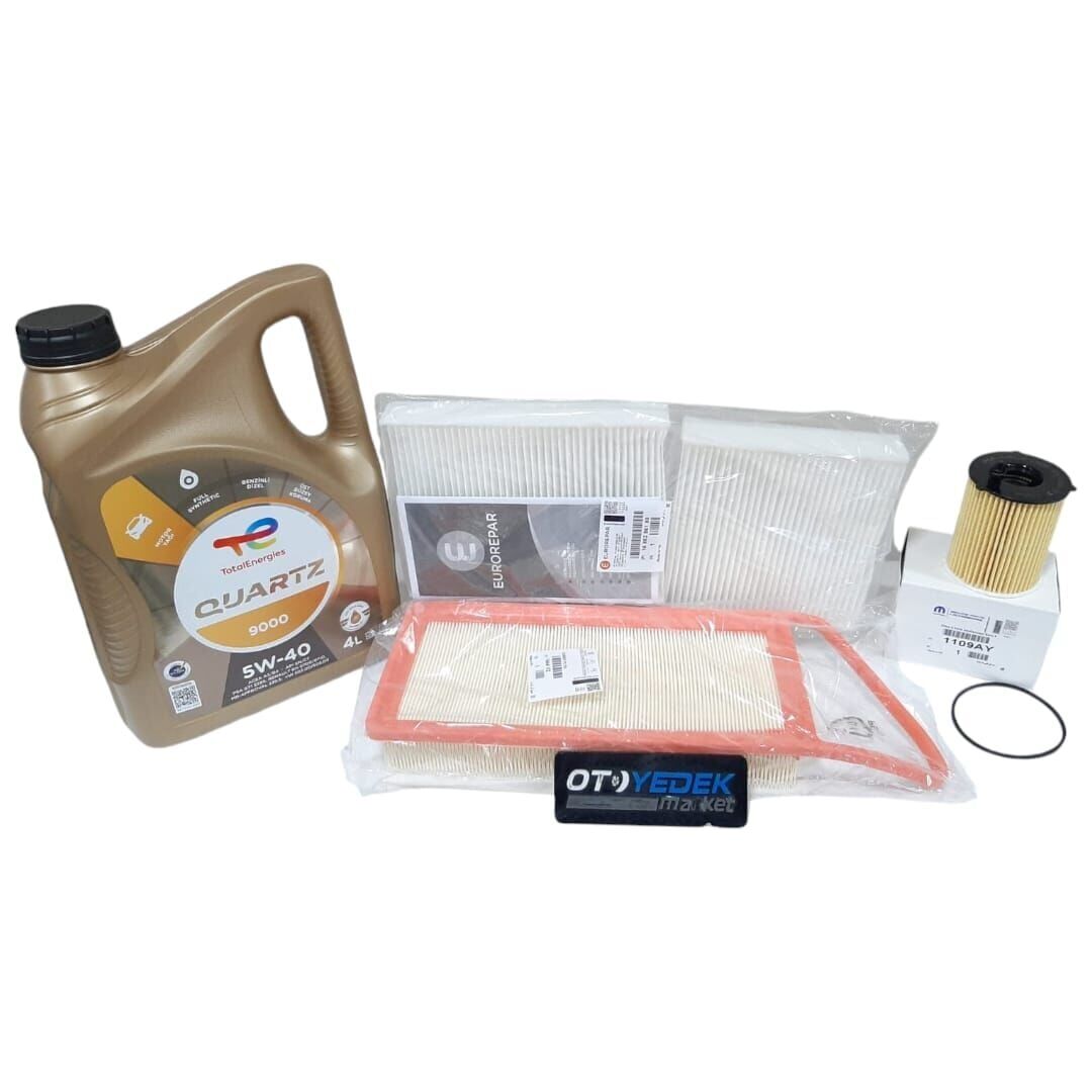 Peugeot 207 (2006-2011) 1.4 Hdı Filtre Seti Mazot Filtresiz +5w40 Yağ (Orijinal)