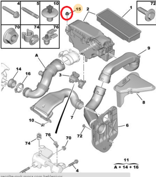 Peugeot Partner (2002-2008) 1,6 Hdi Hava Filtre Kutu Takozu (İthal)