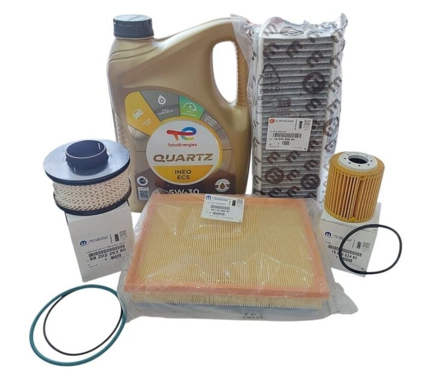 Peugeot 308 (2018-2023) 1.5 BlueHdi Filtre Bakım Seti +5w30 yağ  (ORJİNAL)