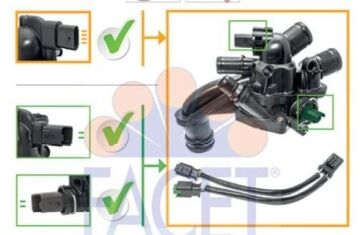 Peugeot 508 (2011-2016) 1.6 16v Benzinli Komple Termostat (Facet)