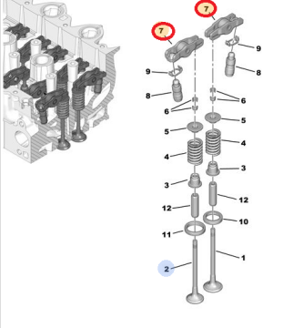 Peugeot 307 (2002-2008) 1.6 HDİ Subap Horozu Adet (İna)