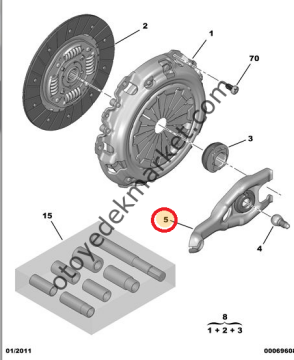 PEUGEOT BİPPER (2008-2013) 1.4 HDİ DEBRİYAJ ÇATALI (ORJİNAL)