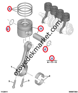 Citroen Berlingo (2002-2008) 1,9 Piston Sekman Takımı (Mahle)