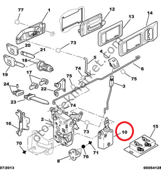 Citroen Berlingo (1998-2008)  Ön Sağ Elektrikli Cam Krikosu (İthal)