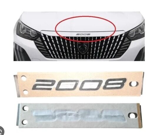 Peugeot 2008 (2023-2024) Ön '2008' Yazısı (Orijinal)