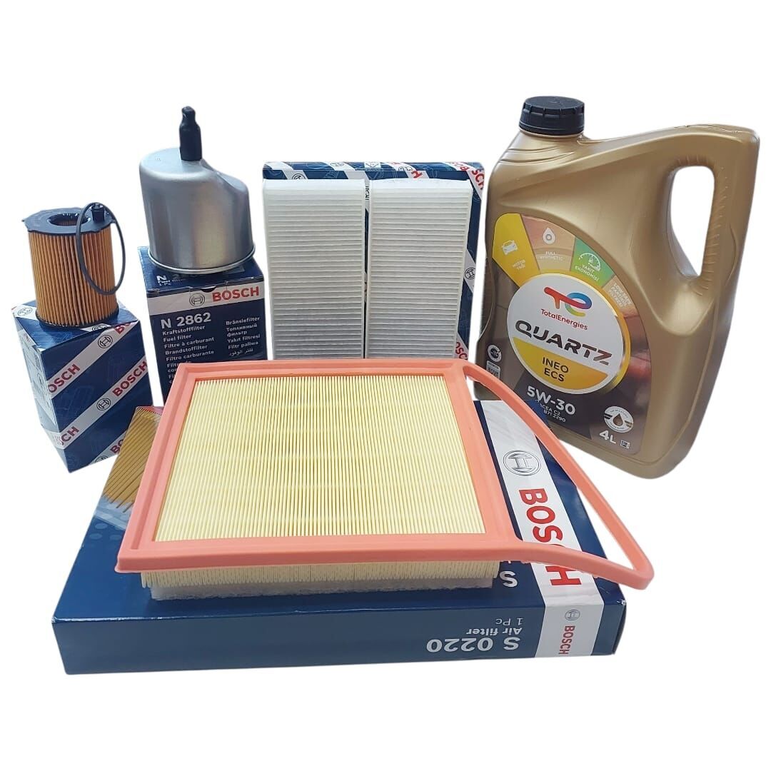Peugeot 301 (2012-2017) 1.6 Dizel Filtre Bakım Seti(Bosch) Ve 5w30 Motor Yağı
