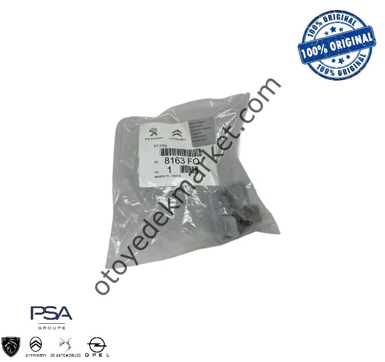 Peugeot 3008 (2016-2023) Güneşlik Kancası - Beyaz (Orijinal)