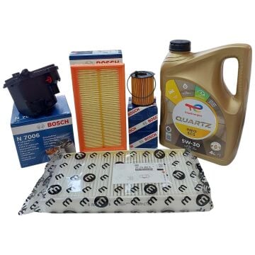 Peugeot 407 (2004-2011) 1.6 Hdi Filtre Bakım Seti+5w30 Yağlı  (Bosch)