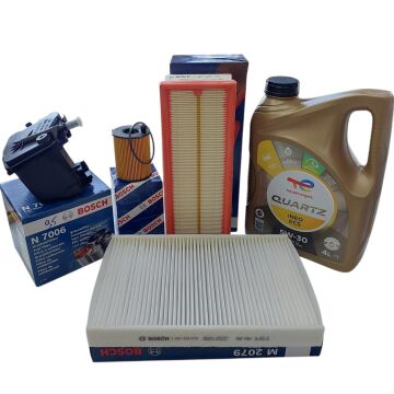 Peugeot 308 (2008-2010) 1,6 Hdi Filtre Bakım Seti+5w30 Yağlı (Bosch)