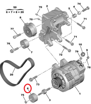 PEUGEOT PARTNER (2003-2008) 2,0 HDİ GERGİ MAKARASI (İTHAL)