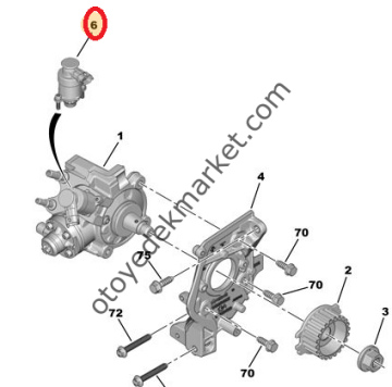 PEUGEOT 3008 (2016-2019) 1,6 DİZEL MAZOT BASINÇ MÜŞÜRÜ