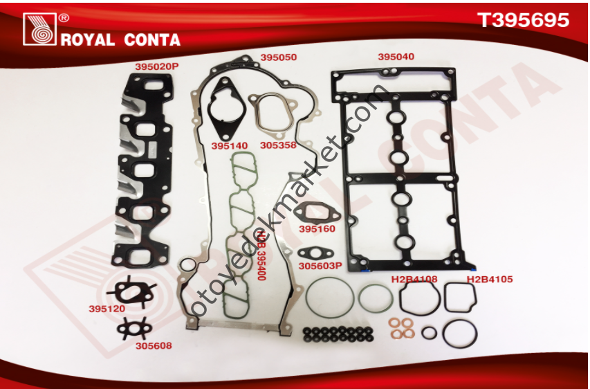 Citroen Nemo 1,3 dizel (2013-2020) Motor Takım Conta  (ROYAL)