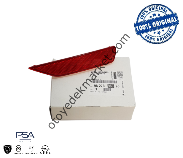 Peugeot 208 (2020-2023) Arka Sağ Reflektör (Orijinal)