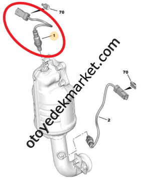 Citroen C-Elysee (2012-2019) 1.2 Benzinli Üst Oksijen Sensörü (Bosch)