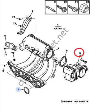 PEUGEOT 206 1,4 BENZİNLİ BOĞAZ KELEBEĞİ (SÜPSAN)