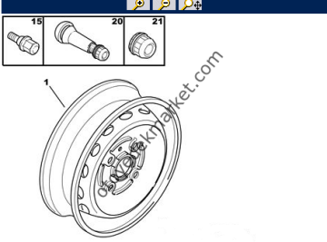 PEUGEOT 307 (2002-2009) 15 INCH SAC JANT (ORJİNAL)