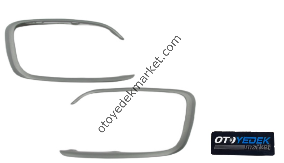 CİTROEN C-ELYSEE (2016-2019) SİS FAR ÇERÇEVE TAKIM GRİ (ORİJİNAL)