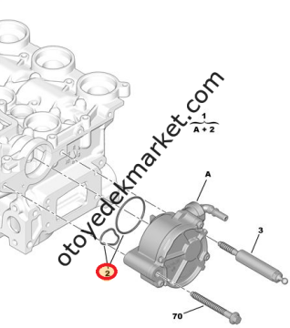 Peugeot 308 (2008-2013) 1.6 Hdi Vakum Pompası Conta Takımı (Orijinal)