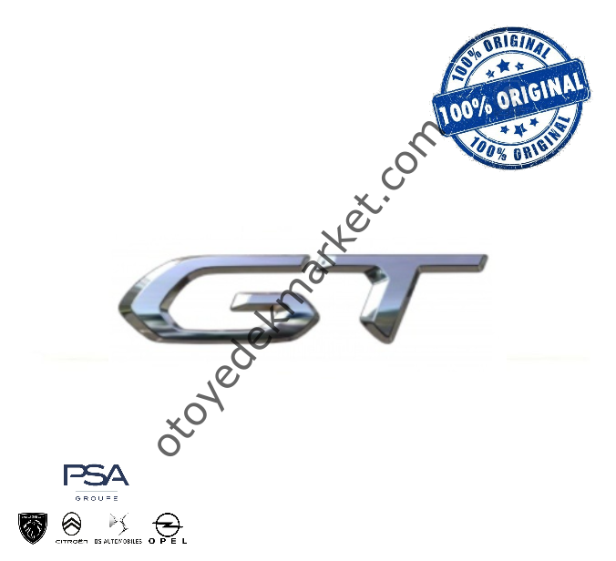 Peugeot 208 (2020-2023) Bagaj Kapağı ''GT '' Yazısı (Orijinal)