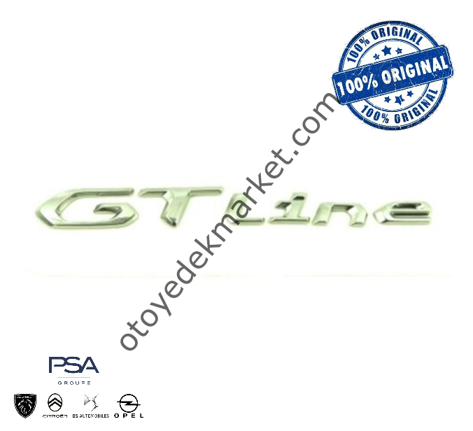 Peugeot 208 (2020-2023) Sağ Arka Çamurluk ''GT Line'' Yazısı (Orijinal)