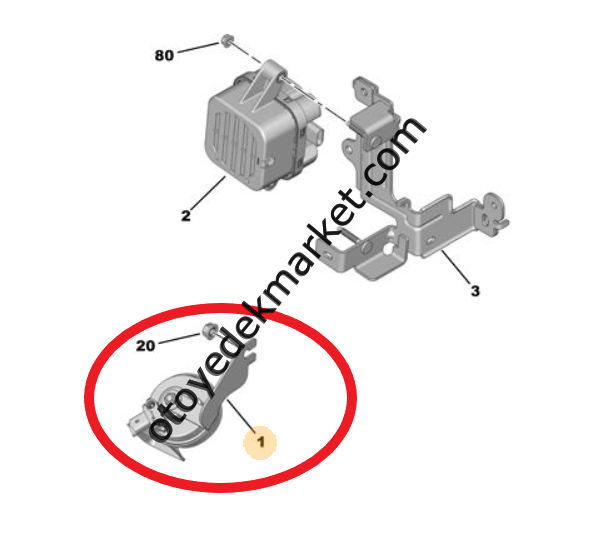 Peugeot Rifter (2018-2024) Korna (Orijinal)