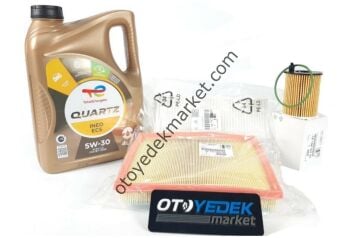 Citroen C-Elysee (2018-2024) 1.5 Dizel Mazot Filtresiz Bakım Seti (Orijinal) Ve 5w30 Motor Yağ