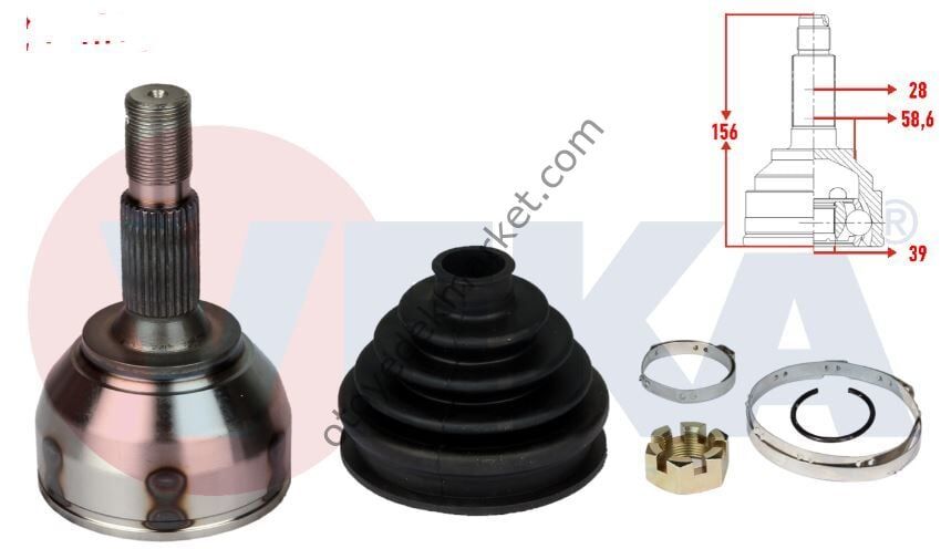 Citroen C5 (2008-2013) 1.6THP Benzinli Aks Kafası (VEKA)