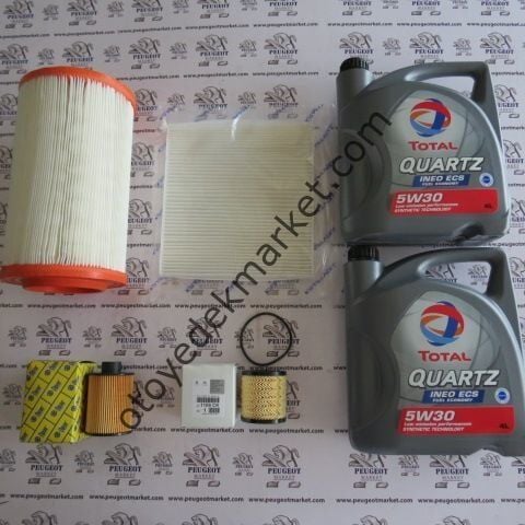 PEUGEOT BOXER (2007-2014) 2.2 FİLTRE BAKIM SETİ +5W30 (ORİJİNAL)