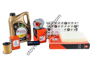 Peugeot 2008 (2012-2015) 1.6 Dizel Filtre Bakım Seti +5w30 Yağ (Orijinal Eurorepar)