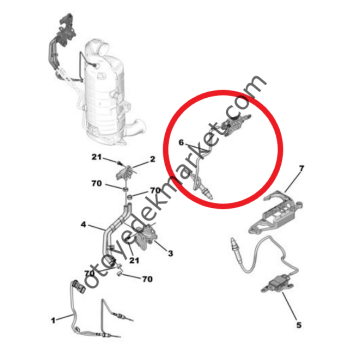 Peugeot 3008 (2018-2023) 1.5 Blue Hdi Oksijen Sensörü / Azot Oksit Kaptörü (Orijinal)