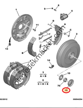 Peugeot 106 Arka Kampana Kapağı (Orijinal)
