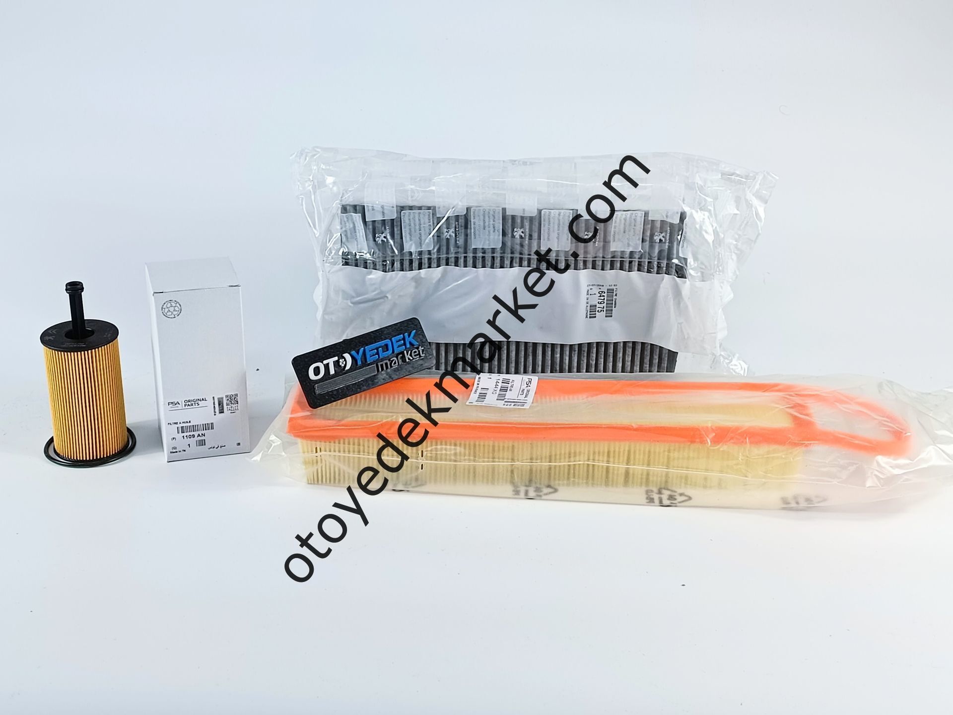 Citroen C3 (2003-2010) 1.6 Benzinli Karbon Polenli Yağsız Filtre Bakım Seti (Orijinal)