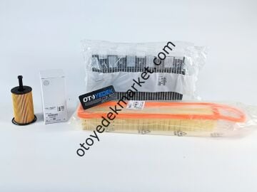 Citroen C3 (2003-2010) 1.6 Benzinli Karbon Polenli Yağsız Filtre Bakım Seti (Orijinal)
