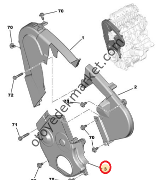 PEUGEOT 406 2,0 HDI TRİGER ALT KAPAĞI(ORJİNAL)