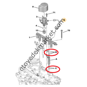 Peugeot 408 (2023-2024) 1.2 Turbo Benzinli Enjektör Conta Takımı (Orijinal)