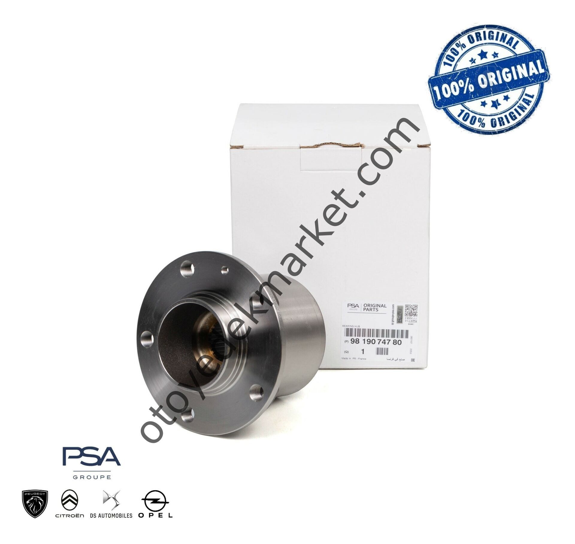 Peugeot Expert (2018-2023) Arka Teker Rulmanlı Poyra (Orijinal)