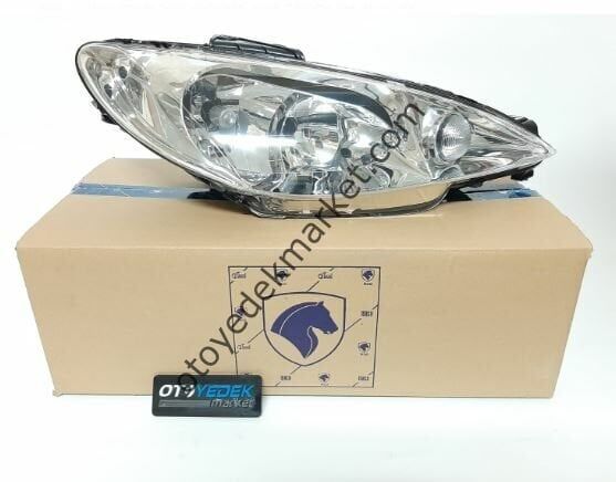 Peugeot 206 (1998-2008) Orijinal İran Şeffar Sağ Far