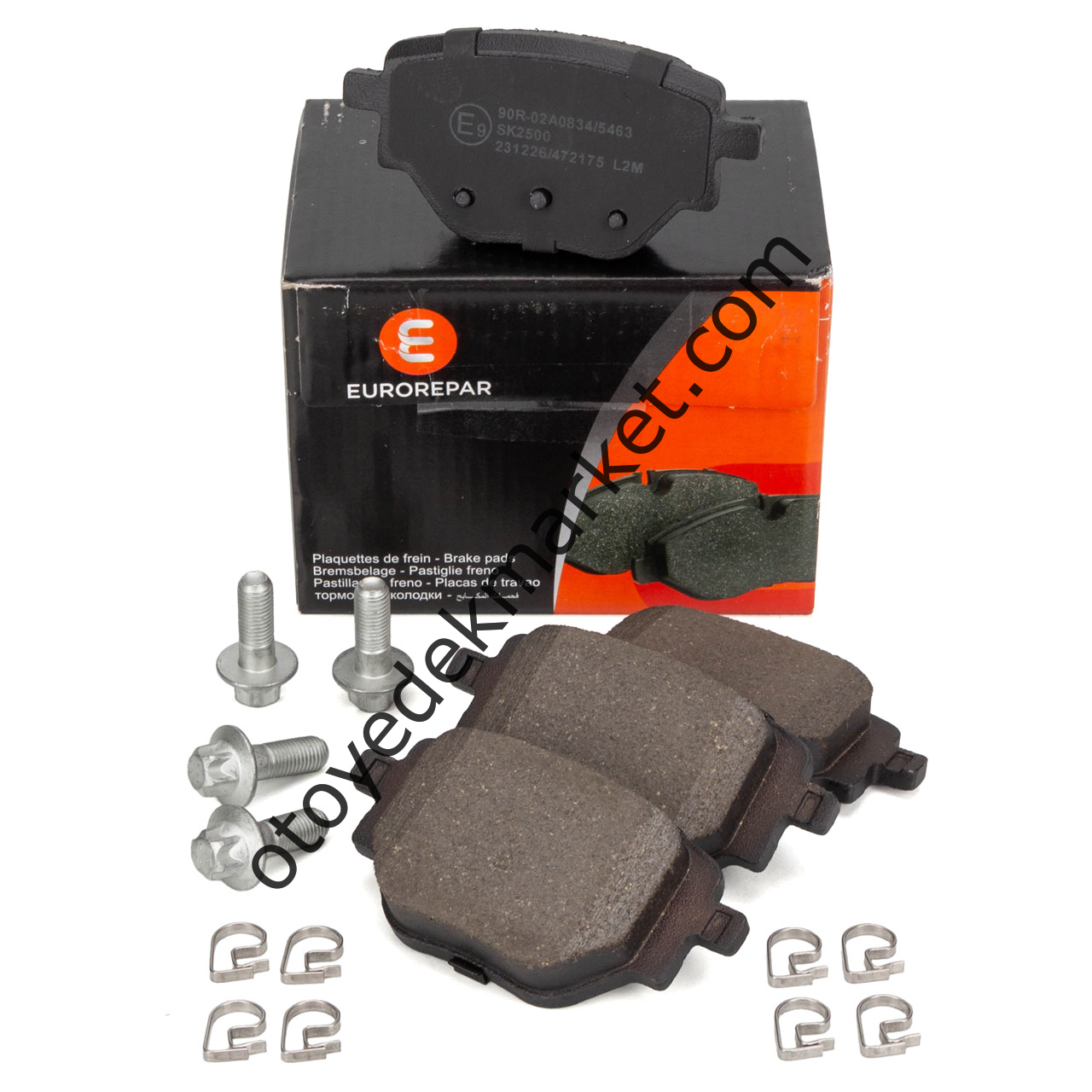 Peugeot 2008 (2020-2025) Arka Fren Balata Takımı 249mm (Orijinal Eurorepar)