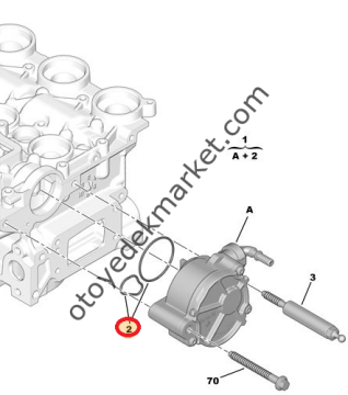 Peugeot 3008 (2008-2011) 1.6 Hdi Vakum Pompası Conta Takımı (Orijinal)