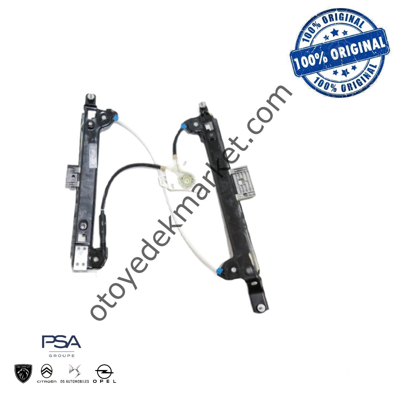 Peugeot 508 (2019-2023) Sol Arka Kapı Cam Kriko Mekanizması (Orijinal)