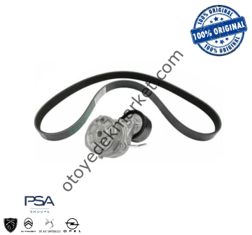 Peugeot 208 (2012-2019) 1.2 Benzinli Motor  Alternatör Gergili Rulman ve Kayışı Seti (Orijinal)